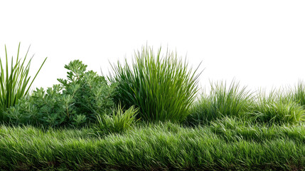 Vibrant Greenery: A lush display of verdant plants, grasses, and foliage flourishes, creating a fresh and natural landscape.