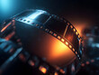© Faizal - Dramatic film reel with vibrant cinematic lighting effects for creative movie concepts