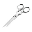 © Adri - Close-up of polished metal scissors.  Sharp blades and ergonomic handles.  High-quality craftsmanship.  Perfect for precise cutting