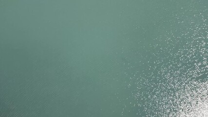 Canvas Print - aerial view of the crater lake