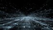 © Farah - Dynamic abstract network visualization with glowing particles and digital grid, representing futuristic data flow and global connectivity