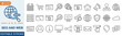 © AGE - SEO AND WEB icon set editable. content, server, homepage, web design, internet and more. Vector illustration eps 10