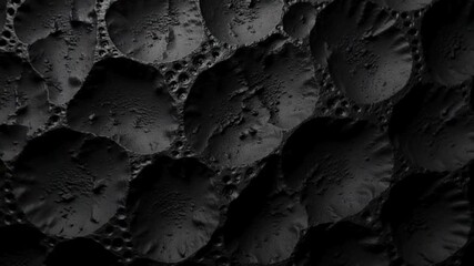 Black charcoal texture background in seamless loop