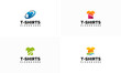 © Lucky Luck - Set of T Shirt logo designs with swoosh symbol, Clothes logo symbol or icon template