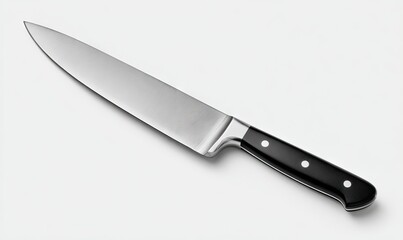 Sharp kitchen knife, black handle (4)