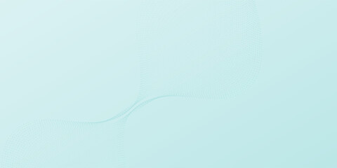 Wall Mural - abstract blue smooth waves on white background soft line dot shpae flowing wihte