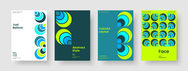 Canvas Print - abstract report template. modern book cover design. creative flyer layout. background. business pres