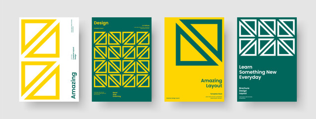 Wall Mural - Creative Book Cover Template. Geometric Poster Layout. Isolated Flyer Design. Report. Background. Business Presentation. Banner. Brochure. Newsletter. Handbill. Pamphlet. Advertising. Portfolio
