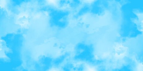 Wall Mural - blue sky with soft white clouds, natural background with fluffy cloudscape and clear atmosphere for 