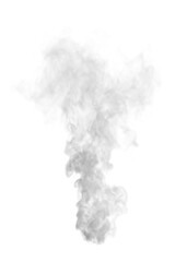 Wall Mural - Smoke from combustion of material or chemical combustion in scientific context with isolated on transparent background - PNG file, 3D rendering illustration