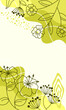 © Edi - hand draw floral line in soft background