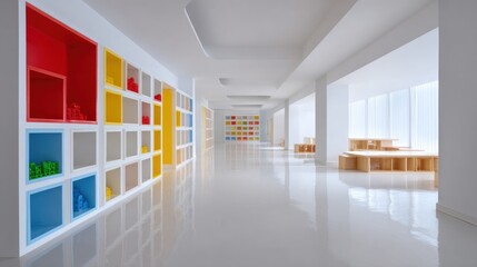  Modern child-care hallway