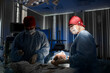 © Georgii - Two surgeons working in an operating room under sterile and focused conditions