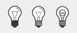 © SARPIA - Three distinct light bulbs showcasing different designs on a neutral background, ideal for illustrating innovation