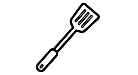 Simple cooking spatula illustration