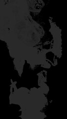 Wall Mural - dark gray wispy smoke flow loop on alpha transparent background