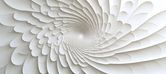 Elegant Creamy White Whirlwind Texture with Minimalist Abstract Swirl for Clean Surface Aesthetic