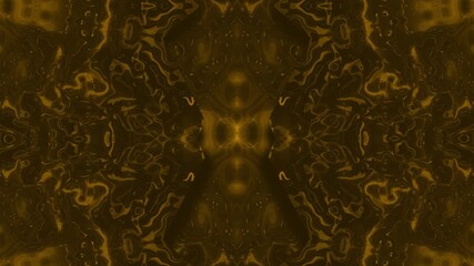 Wall Mural - Slow motion trippy kaleidoscope animation with geometric pattern symmetrical warp vibrant abstract background optical illusion dynamic visual loop psychedelic motion design hypnotic lighting orange