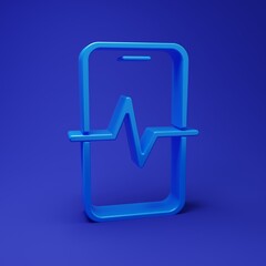 Wall Mural - blue phone repair service icon isolated on blue background. adjusting, service, setting, maintenance