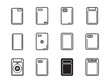 © Kamal - External hard drive ultra minimalist 2D sketch