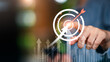 © chaylek - Goal focus, strategic clarity, business alignment are crucial for performance success. This concept highlights precision planning, vision-driven growth, power of staying on target competitive markets