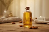 Sweet natural almond oil, a must-have for beauty and spa treatments