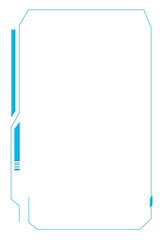 Futuristic blank interface design displayed against a clean background with a minimalistic aesthetic