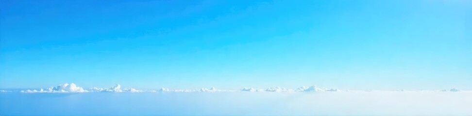 Wall Mural - Vast, untouched cerulean expanse above, a breathtaking view of pure, unblemished blue sky Perfect for serenity, peace, freedom, and travel themes , boundless, celestial, calm