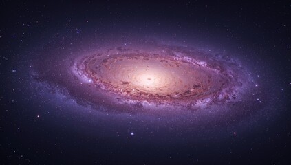 Wall Mural - Vivid violet cosmic scene featuring space elements provided by a major space agency. Premium resolution image.