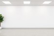© AkuAku - Empty sterile hospital wall with floor, healthcare facility interior