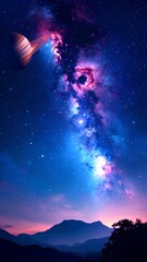 Wall Mural - alien planet in space