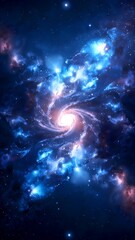 Wall Mural - space background with stars and planets