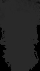 Wall Mural - dark gray wispy smoke flow loop on alpha transparent background