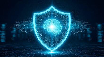 Digital Brain Security Shield Protection Concept with Circuit Design