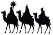 © Bina - three wise men silhouette vector art