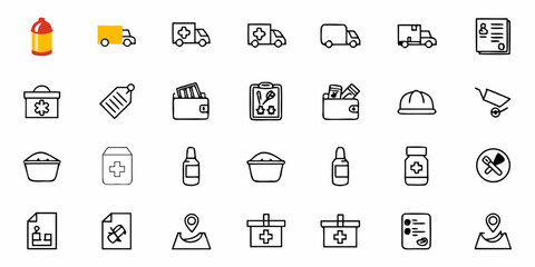 Illustration of various security and technology icons including locks, shields, and computer screens