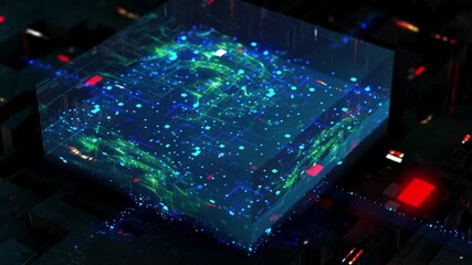 Futuristic 5G WiFi technology concept with glowing digital lines and high-speed network connection design.
