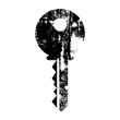 © Rysak - Vector Distressed key with a jagged bit.