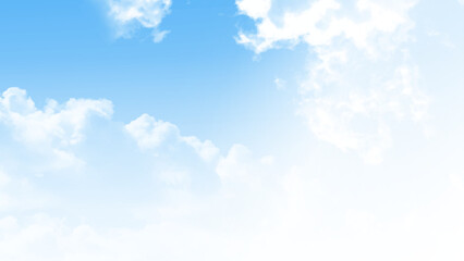 Wall Mural - clouds on a blue background. blue sky with fluffy white clouds on a sunny summer day