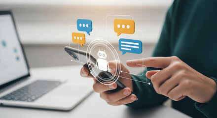 Engage customers instantly with AI chatbot technology on your mobile device for seamless communication