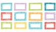 © lilyax - Hand drawn colorful rectangular frames with scribbled borders rectangles