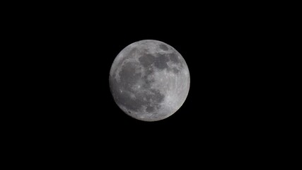 Wall Mural - view of the full moon in the dark night sky