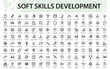 © artnazu - Professional Soft Skills Development Line Icon Set – Modern, Minimal, and Unique Vector Collection for Professional Growth and Learning Skills