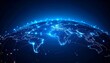 © Innovative - Glowing blue Earth with digital network across continents