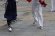 Basque folk dance performance in an outdoor festival