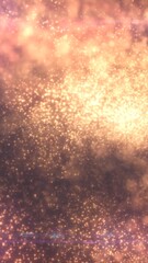 Wall Mural - a warm glowing cloud of particles with a soft pinkish hue, creating an ethereal, dreamy atmosphere