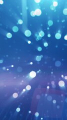 Wall Mural - a burst of light in shades of blue, creating a dreamy and otherworldly scene with sparkling particle