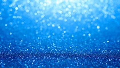 Abstract blue glitter bokeh background