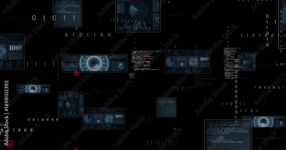 Displaying central radial gauge panel on virtual control dashboard ...