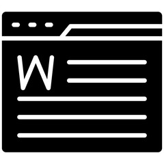 Wall Mural - Wikipedia Icon